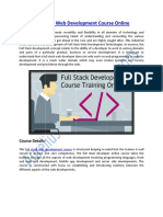 Full Stack Web Development Course Training Online
