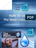 How To Use The Water Calculator