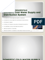 Review of Domestic Cold Water Supply and Distribution Systems