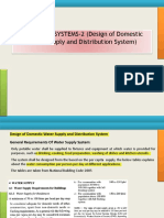 V Imp Design of Domestic Water Supply and Distribution System