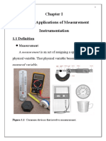 Chapter I Applications of Measurement Instrumentation