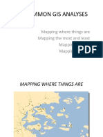 Common Gis Analyses: Mapping Where Things Are Mapping The Most and Least Mapping Density Mapping Change