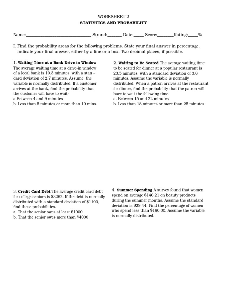 Worksheet 3 | PDF | Career & Growth