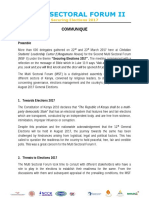 Multi-Sectoral Form II on #SecuringElections2017 Final Communique 23-Mar-2017