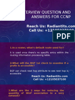 Top Interview Question and Answers For CCNP: Call Us: +12105037100