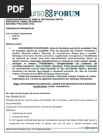 Módulo de Direito Processual Civil- Procedimentos Especiais e Ordem Dos Processos Nos Tribunais - Daniel Assumpção - Aula 13