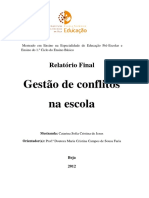 FINAL - Projeto de Investigação Gestão de Conflitos Na Escola PDF