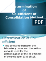 Determination of Co-Efficient of Consolidation Method