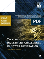 IEA Tackling Investment Challenges in Power Generation