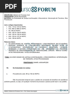 Módulo de Processo Civil_Da Gratuidade de Justiça (Continuação).Litisconsório.intervenção de Terceiro.atosProcessuais_Daniel Assumpção_Aula 4