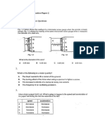 Physics - Pre IB - Practice Paper - 2