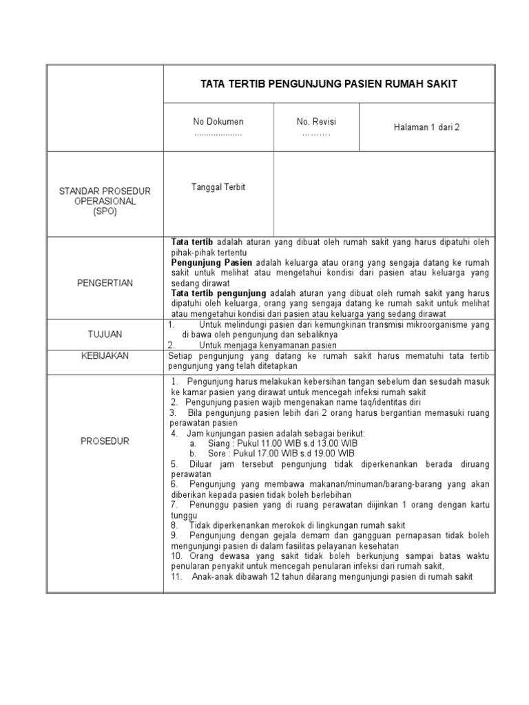12. Spo Tata Tertib Pengunjung Rs