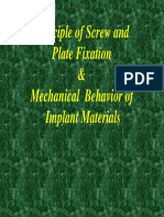 Principle of Screw and Plate Fixation & Mechanical Behavior of Implant Materials