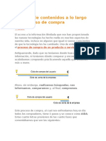 El Mapa de Contenidos a Lo Largo Del Proceso de Compra