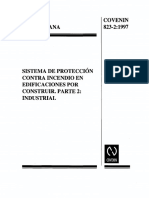 Norma Covenin 0823-2-1997 Sistema de Proteccion Contra Incendios PDF