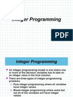 Integer Programming Branch and Bound