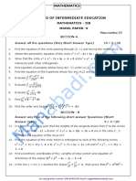 Inter II Year Maths- IIB Question Paper - V