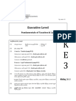 2015 - 3!9!101 - KE3 - Fundamentals of Taxation and Law-March 2015 SIN - Sinhala