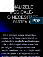 CURS 9 - Analize Medicale I