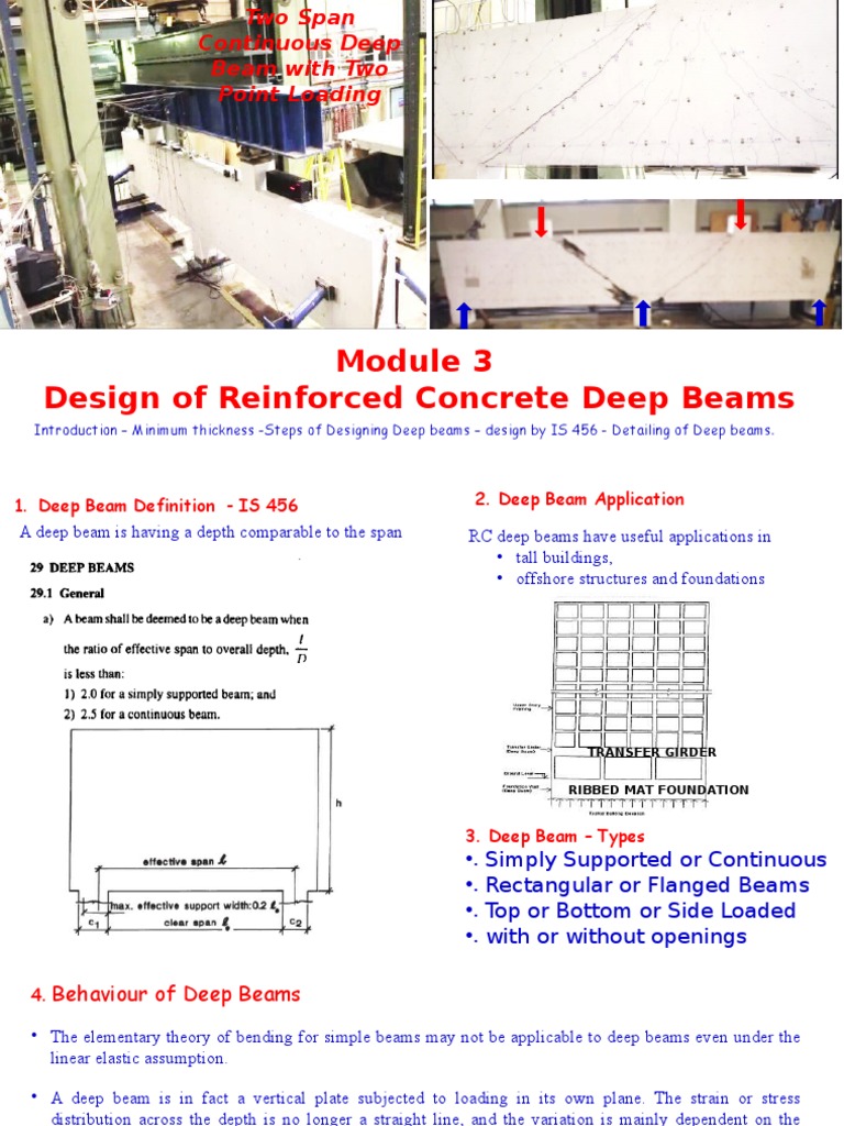 Design Guide for Reinforced Concrete Deep Beams | PDF