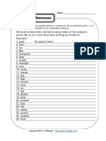 Exclamatory Sentences PDF