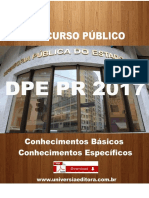 Apostila Dpe PR 2017 Engenheiro Civil + Vídeo Aulas