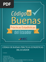 Codico de Buenas Practics Estadisticas Del Ecuador