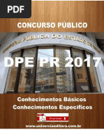 APOSTILA DPE PR 2017 TÉCNICO EM RECURSOS HUMANOS + VÍDEO AULAS