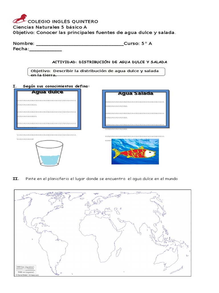 Colegio Inglés Quintero Ciencias Naturales 5 básico A