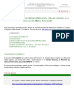 Concurso Oposición Ingreso EMS Pre - Registro