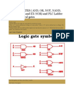 Logical Gates (And, Or, Not, Nand, NOR, EX-OR and EX-NOR) and PLC Ladder Logic For Logical Gates