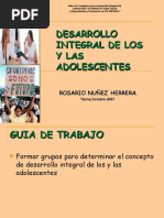 Desarrollo Integral de Los y Las Adolescentes