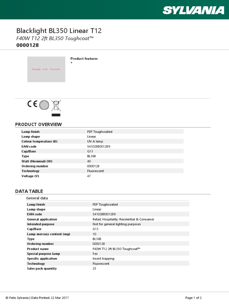Feilo Sylvania - Datasheet.en INT.0000128 | PDF | Incandescent Light ...