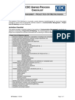CDC UP Kick-Off Meeting Agenda Checklist PDF