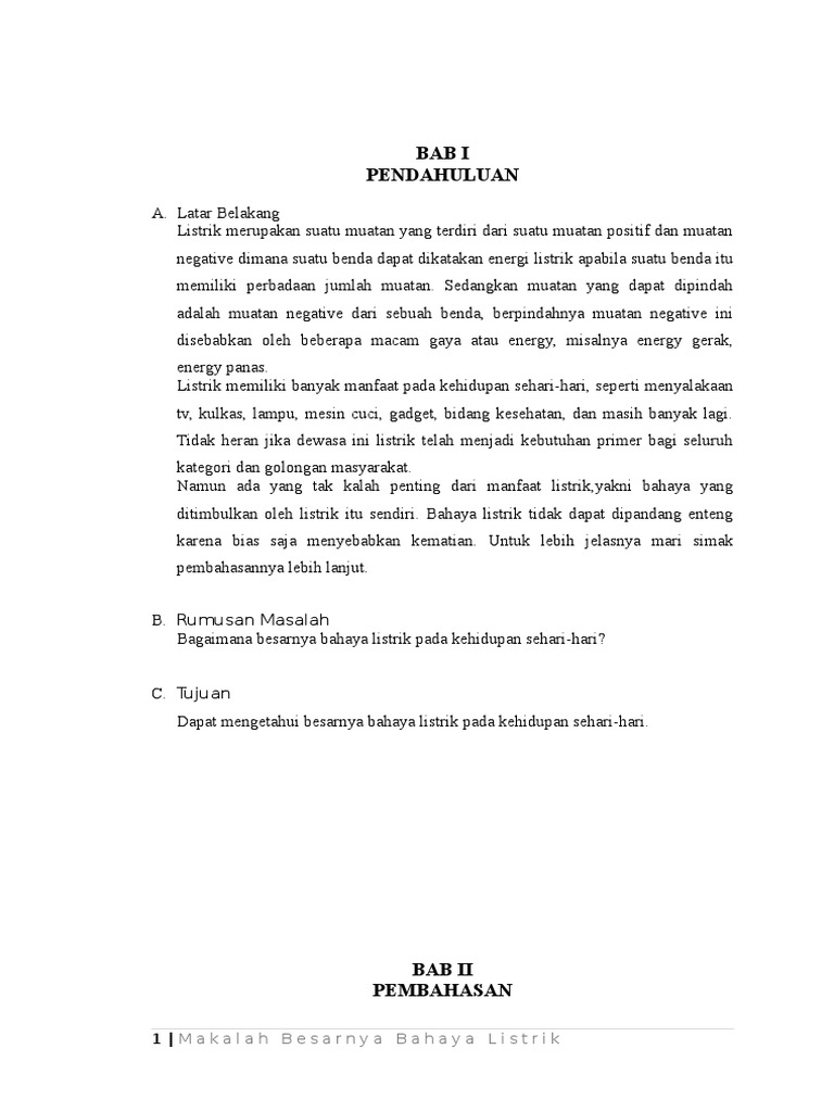 Contoh Makalah Instalasi Listrik Dikdasmen