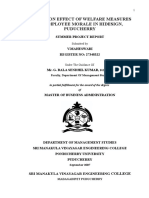 22.a Study on Effect of Welfare Measures on Employee Morale (2)