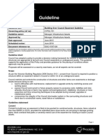 Building Over Council Easement Guideline 2015