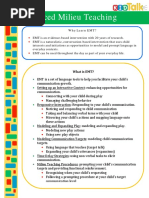 Enhanced Milieu Teaching