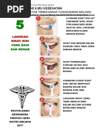 Poster 5 Langkah Sikat Gigi