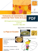 Evaluación de Tratamientos Con Fosfitos en El Control de Tizón Tardío de La Papa en Ecuador (PowerPoint)