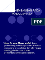 Perkembangan Pada Masa Dewasa Dini