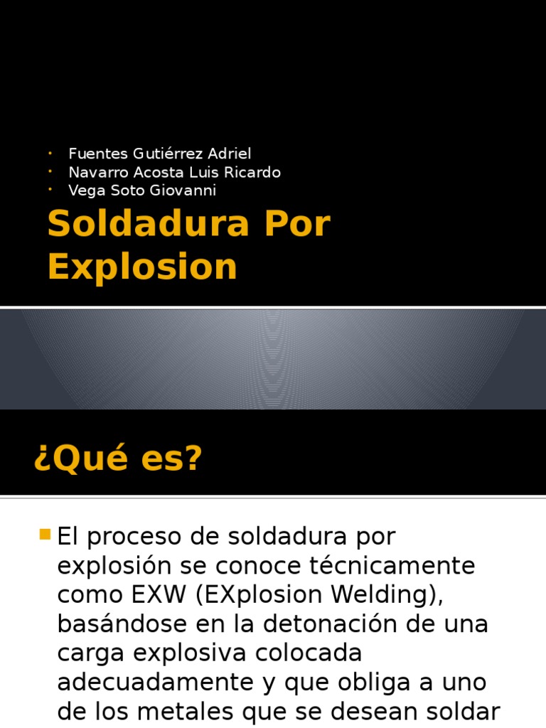 Soldadura Por Explosion PDF