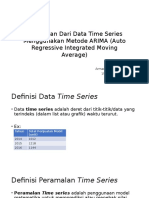 Peramalan Dari Data Time Series Menggunakan Metode ARIMA