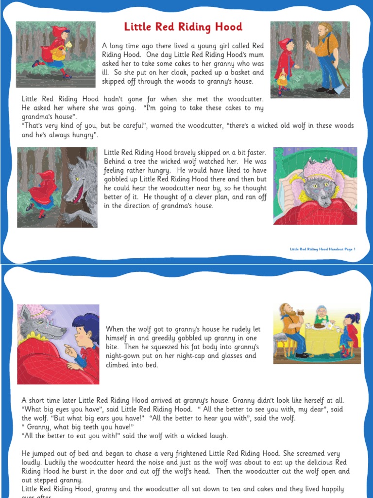 Little Red Riding Hood PDF | PDF | Cooking, Food & Wine | General Fiction