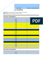 Web Sitemap Outline Template 