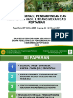 Diseminasi Dan Kerjasama - Raker Bbpmektan 11 Januari 2014