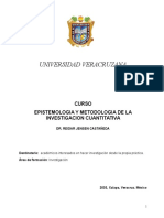 Curso de Epistemología y Metodología de Investigación Cuantitativa
