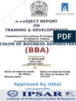 Training & Development Report on MTPL