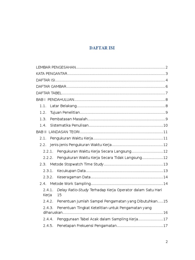 Laporan Praktikum Pengukuran Waktu Kerja Stopwatch Time Study Kelompok