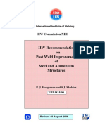 XIII-1815-00 IIW Recommendations On Post-Weld Improvement of Steel and Aluminium Structures 18 Aug 2006 PDF